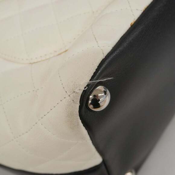 CHANEL Black Lambskin Leather Tote Bag - Picture 6 of 16